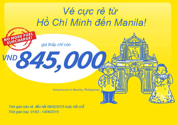 Cùng Cebu Pacific bay đến Manila với giá vé cực rẻ!